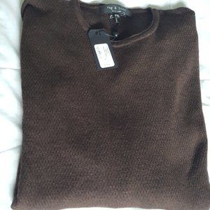 Rag & Bone Brown Gregory Merino Wool Sweater XXL